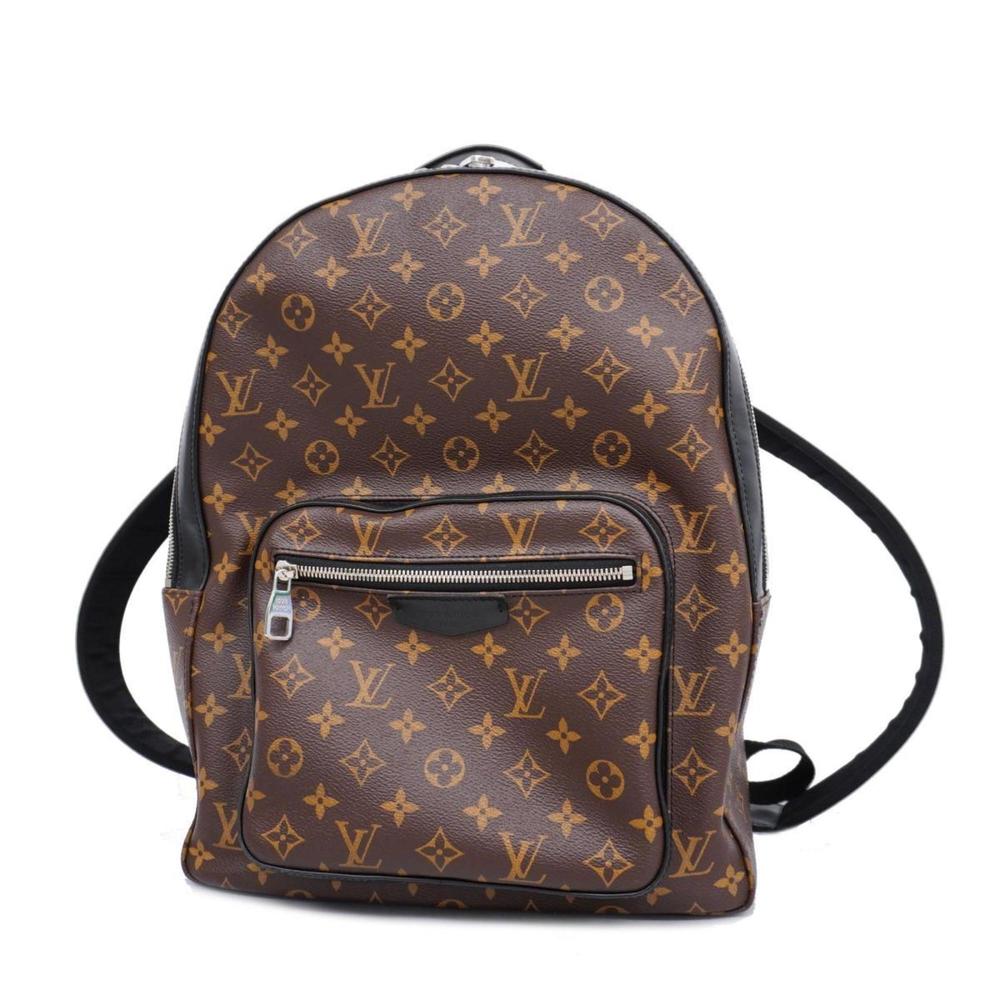 LOUIS VUITTON Rucksack Monogram Macassar Josh M41530 Brown Men's - Picture 1 of 10